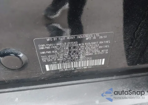 2010 Subaru Forester 2.5X Premium из США, поврежденный, VIN JF2SH6CC8AH916956